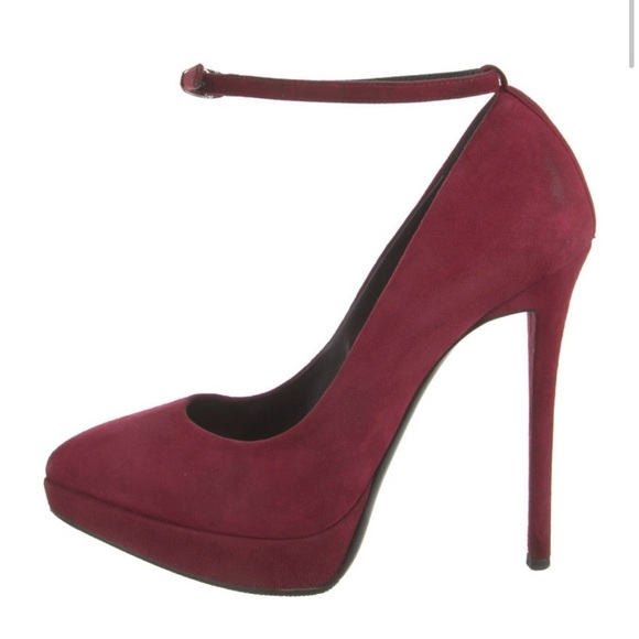 Elegant Burgundy Stiletto Heels - Picture 2 of 5